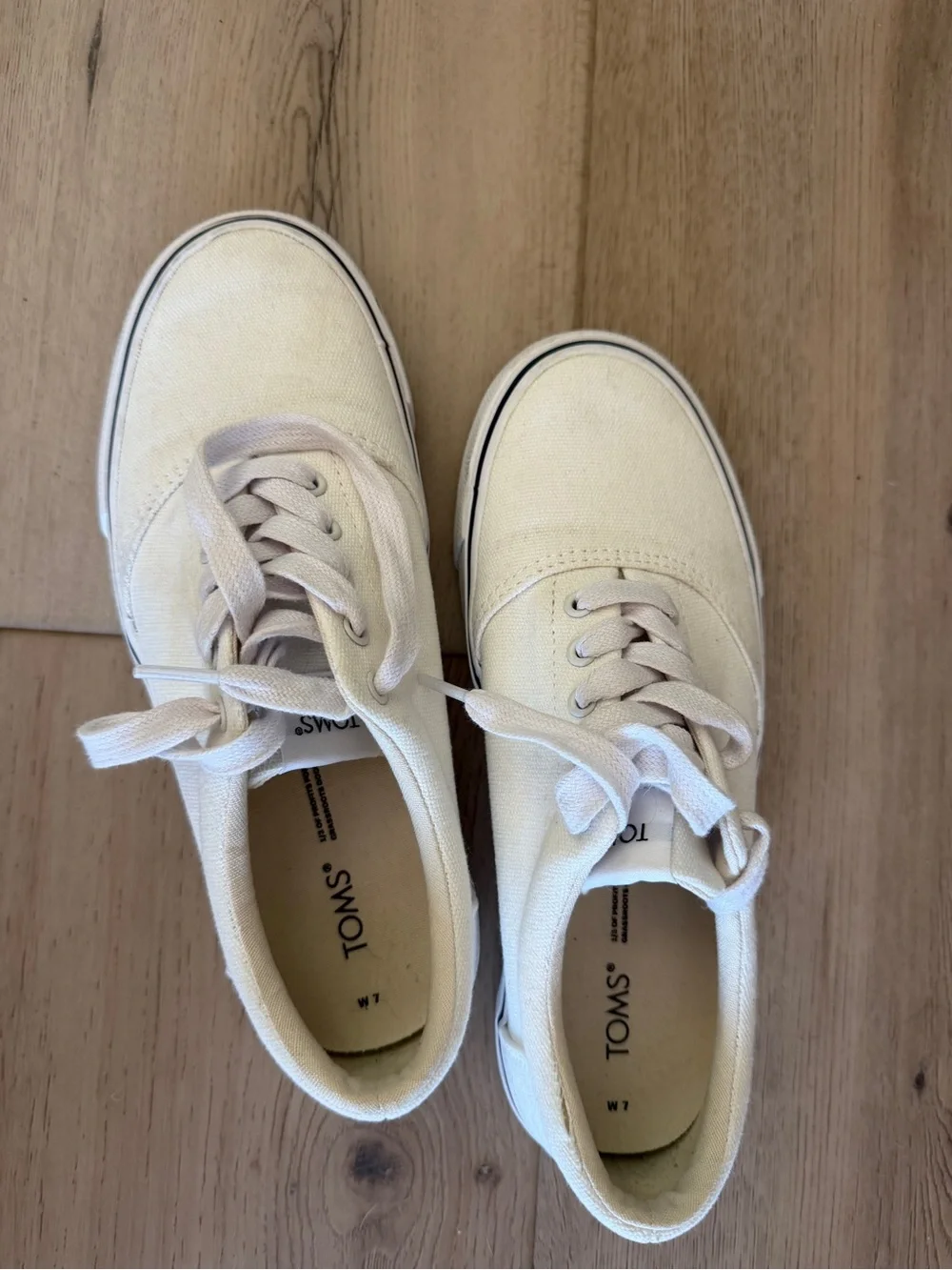 TOMS Women's Low-Top Canvas Sneakers - Off-White